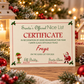 Personalised Santa Nice List Certificate