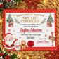 Personalised Santa Nice List Certificate Christmas Eve Box Filler