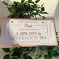 Personalised Mother's Day Card Foil Voucher, Spa Day, Afternoon Tea
