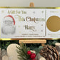 Personalised Foil Christmas Card, Surprise Reveal Scratch Off Ticket, Custom Holiday Greeting with Scratch-to-Reveal Message