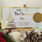 Personalised Foil Christmas Card, Surprise Reveal Scratch Off Ticket, Custom Holiday Greeting with Scratch-to-Reveal Message
