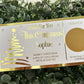 Personalised Foil Christmas Card, Surprise Reveal Scratch Off Ticket, Custom Holiday Greeting with Scratch-to-Reveal Message