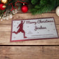 Personalised Foil Christmas Card, Football Surprise Reveal Scratch Off Ticket, Custom Holiday Greeting with Scratch-to-Reveal Message
