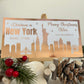 Personalised Christmas Foil Ticket Travel Voucher New York