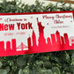 Personalised Christmas Foil Ticket Travel Voucher New York