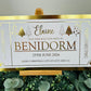 Personalised Foil Christmas Card, Surprise Reveal Holiday, Day Out, Lunch
