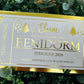 Personalised Foil Christmas Card, Surprise Reveal Holiday, Day Out, Lunch
