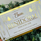 Personalised Foil Christmas Card, Surprise Reveal Holiday, Day Out, Lunch