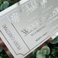 Personalised Foil Christmas Card, Foil Voucher Holiday, Day Out, Weekend Away