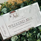 Personalised Foil Christmas Card, Foil Voucher Holiday, Day Out, Weekend Away