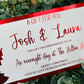Personalised Foil Christmas Card, Surprise Foil Voucher Overnight Stay, Weekend Away