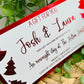 Personalised Foil Christmas Card, Surprise Foil Voucher Overnight Stay, Weekend Away