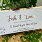 Personalised Foil Christmas Card, Surprise Foil Voucher Concert, Meal for 2