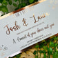 Personalised Foil Christmas Card, Surprise Foil Voucher Concert, Meal for 2