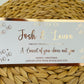 Personalised Foil Christmas Card, Surprise Foil Voucher Concert, Meal for 2