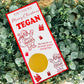 Personalised Foil Christmas Card, Surprise Reveal Scratch Off Ticket, Santa Claus