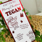Personalised Foil Christmas Card, Surprise Reveal Scratch Off Ticket, Santa Claus