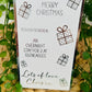 Personalised Foil Christmas Card, Surprise Reveal Scratch Off Ticket, Overnight Stay, Meal