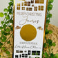 Personalised Foil Christmas Card, Surprise Reveal Scratch Off Ticket, Overnight Stay