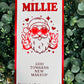 Personalised Foil Christmas Card, Surprise Reveal Scratch Off Ticket, Cool Santa