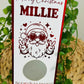 Personalised Foil Christmas Card, Surprise Reveal Scratch Off Ticket, Cool Santa