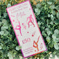 Personalised Foil Christmas Card, Surprise Reveal Scratch Off Ticket, Gymnastics