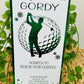 Personalised Foil Christmas Card, Surprise Reveal Scratch Off Ticket Golf, Golfing