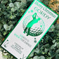 Personalised Foil Christmas Card, Surprise Reveal Scratch Off Ticket Golf, Golfing