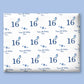Personalised Birthday Wrapping Paper Blue Stars Balloons