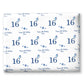 Personalised Birthday Wrapping Paper Blue Stars Balloons