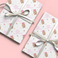 Personalised Christmas Wrapping Paper Gingerbread Girl