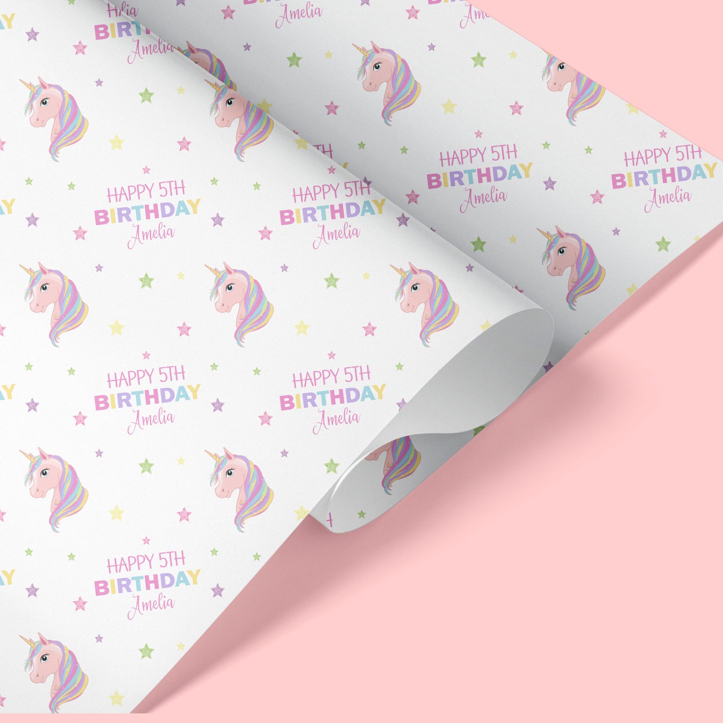 Personalised Unicorn Birthday Card