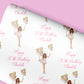 Personalised Birthday Gift Wrap Wrapping Paper Girl Balloons
