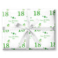 Personalised Birthday Wrapping Paper Green Balloons Stars