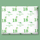 Personalised Birthday Wrapping Paper Green Balloons Stars