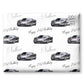 Silver Sports Car Wrapping Paper