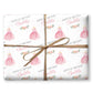 Gift Wrapping Paper Personalised, Pink Dress Girl