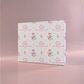 Personalised Christmas Wrapping Paper Pink Snowman