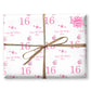 Personalised Birthday Wrapping Paper Pink Balloons
