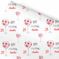 Red Gin Cocktail Birthday Wrapping Paper