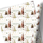 Christmas Gift Wrapping Paper – Rustic Christmas Trees, Personalied Gift Wrap Roll