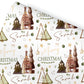 Christmas Gift Wrapping Paper – Rustic Christmas Trees, Personalied Gift Wrap Roll