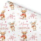 Christmas Gift Wrapping Paper –  Personalied Gift Wrap Roll, Cute Reindeer