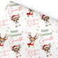 Christmas Gift Wrapping Paper –  Personalised Gift Wrap Roll Animal Reindeers