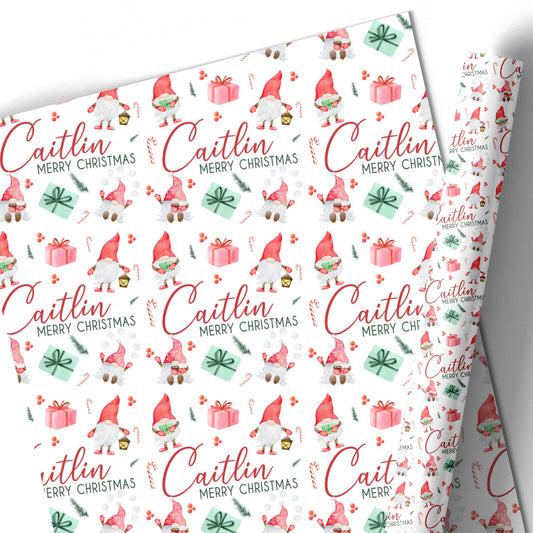 Christmas Gift Wrapping Paper –  Personalised Gift Wrap Roll Gonks