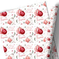 Christmas Gift Wrapping Paper –  Personalised Gift Wrap Roll - Candy Stripe Baubles