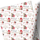 First Christmas New Home Gift Wrapping Paper –  Personalised Gift Wrap Roll - Rustic Home