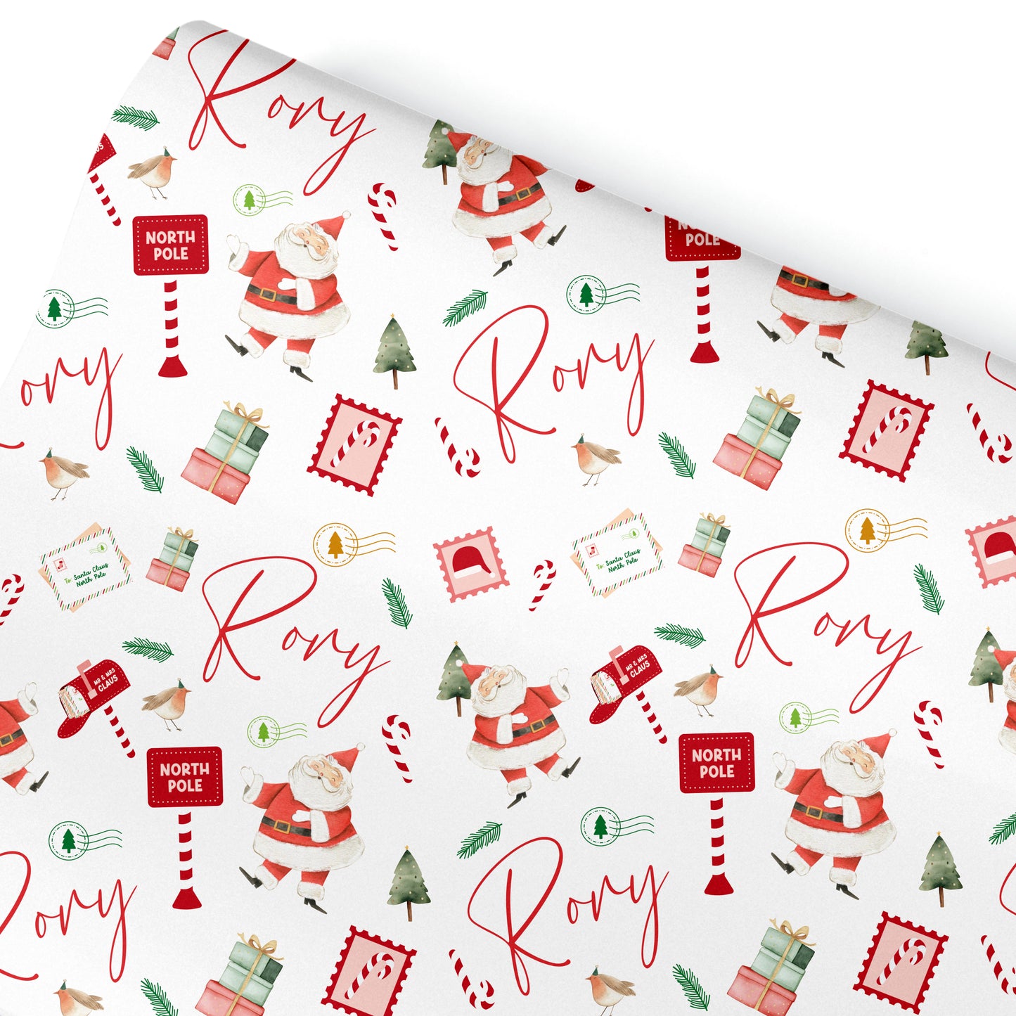 Christmas Gift Wrapping Paper –  Personalised Gift Wrap Roll - Christmas Letters to Santa