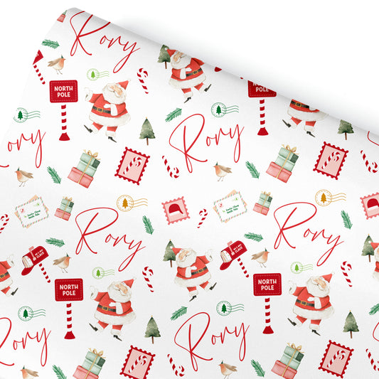 Christmas Gift Wrapping Paper –  Personalised Gift Wrap Roll - Christmas Letters to Santa