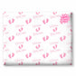 New Baby Wrapping Paper Pink Footprints